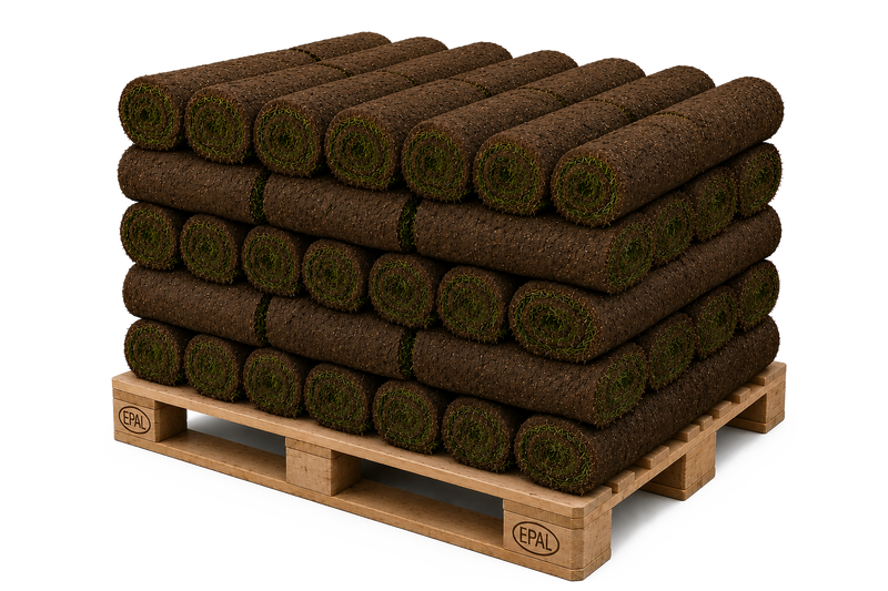 Fertiger Rollrasen – Palette